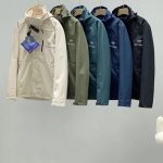 Archaeopteryx Windbreaker Red Fleece Winter Patch Windproof Cuffs