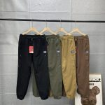 The North Face Trousers Green Cotton Suitable For All Seasons Street Style Autumn Winter And