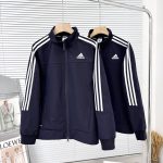 Adidas Coat Red Jacquard Autumn Winter Early
