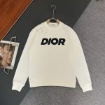 Dior Long-Sleeved Sweatshirt Ash Cotton Pure Winter
