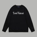 Louis Vuitton Sweatshirt Red Cotton Pure Plain Weave Embroidery
