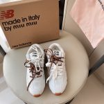 New Balance Sneakers Red Suede Mesh Lace Summer