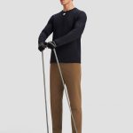 Descente Long-Sleeved Red Nylon Spandex Fleece Quick-Drying Winter