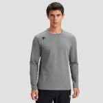 Descente Long-Sleeved Red Nylon Spandex Fleece Quick-Drying Winter