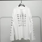 Balenciaga Long-Sleeved Red Cotton Pure Neckline Stitching
