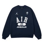 Jordan Hoodies Red Cotton Fleece Winter