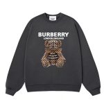 Burberry Hoodies Black Cotton Xinjiang Ribbed Fabric Spring Autumn