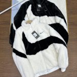 Nike Coat Black Cotton Rabbit Fur Winter