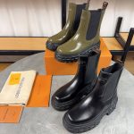 Louis Vuitton Cowhide Ankle Boots For Winter