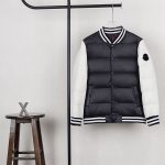 Moncler Jacket Red Duck Down Polyester Patch