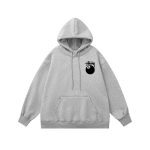 Stussy Hoodie Red Cotton Fleece Winter