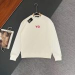 Y-3 Long-Sleeved Sweatshirt Ash Cotton Pure Autumn Winter