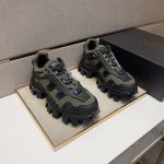 Prada Casual Shoes Color Cowhide Mesh
