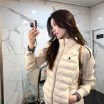 Ralph Lauren Down Jacket Red Winter Slim Fit Patch