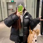 Nike Down Jacket Red Gore-Tex Cotton Woven Fabric Three-Layer Composite Autumn Winter Early Zippered Pocket