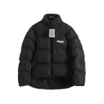 Balenciaga Outerwear Red Cotton Nylon Fabric Zippered Pocket