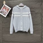 Dior Outerwear Blue Cotton Wool Cashmere Velvet Jacquard High-Quality Materials