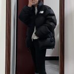 New Balance Down Jackets Red Duck Nylon Fabric Winter