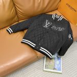 Louis Vuitton Outerwear Red Wool Jacquard Exquisite Workmanship Embroidery