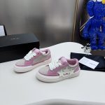 Ami Sneakers Top-Grain Cowhide Suede Mesh Rubber Lace Winter Breathable