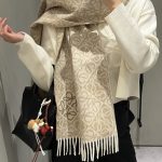 Loewe Scarf Red Cashmere