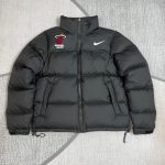 Nike Down Jackets Red Duck Nylon Water-Repellent Fabric Winter