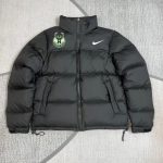 Nike Down Jackets Red Duck Nylon Water-Repellent Fabric Winter