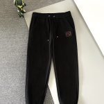 Loewe Sweatpants Red Cotton Pure Fleece