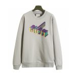 Gucci Sweatshirt Red Cotton Pure Screen Printing