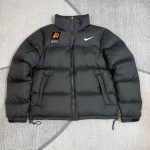 Nike Down Jackets Red Duck Nylon Water-Repellent Fabric Winter
