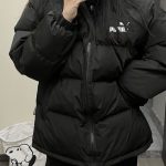 Puma Cotton-Padded Coat Black Cotton Down High Cost Performance Easy To Match Winter