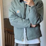 Carhart Cotton-Padded Coat Red Cotton