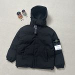 Stone Island Coat Red Cotton Thick High-Density Fabric Exquisite Workmanship Street Style Winter
