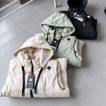 Descente Outerwear Green Cotton Down Exquisite Workmanship Autumn Winter
