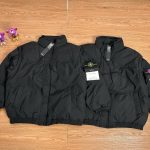 Stone Island Vest Black Cotton Down High-Density Fabric Exquisite Workmanship Street Style Winter