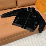 Louis Vuitton Jacket Red Wool Jacquard Lace Street Style Understated Embroidery