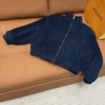 Louis Vuitton Jacket Red Wool Jacquard Understated Embroidery