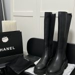 Chanel Ankle Boots Red Silk Sheepskin Cowhide Autumn Winter