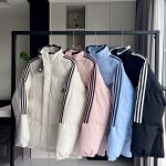 Adidas Cotton-Padded Coat Blue Cotton Down Microfiber Exquisite Workmanship Suitable For All Body Types Winter