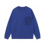 Loewe Sweater Blue Modal Relaxed Fit