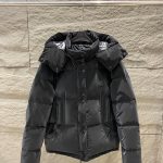 Moncler Outerwear Black Down Patch