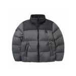 Canada Goose Long-Sleeved Shirt Red Cotton Feather Down Nylon Twill Lace Streetwear Winter Embroidery Windproof Cuffs