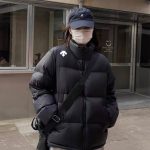 Descente Down Jackets Red Duck Nylon Water-Repellent Fabric Winter