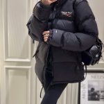 Balenciaga Down Jackets Red Nylon Fabric Waterproof Design Winter