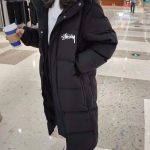 Stussy Down Jackets Red Duck Relaxed Fit Winter