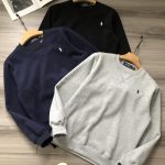 Ralph Lauren Sweatshirt Black Fleece Winter Embroidery