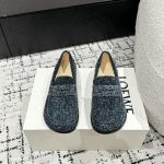 Loewe Leather Shoes Red Genuine Sheepskin Spring Early