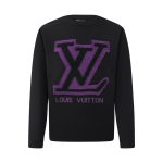 Louis Vuitton Long-Sleeved Shirt Black Jacquard Embroidery