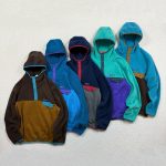 Patagonia Sweater Green Nylon Fleece Outdoor Color Blocking Side Pockets