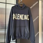 Balenciaga Hoodie Yellow Soft Wash